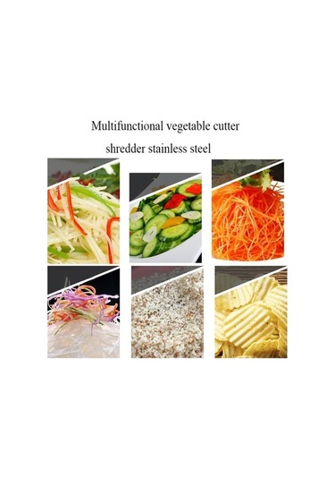 Pazly Taraflı Sebze Rende Paslanmaz Kutusu Gümüş Fonksiyonlu Çok Çelik Beyaz 6 - Oi Beyaz - Gümüş