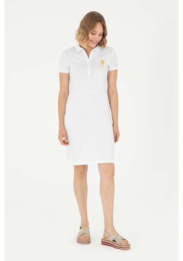 U.s. Polo Assn. Kadın Beyaz Elbise Örme 50280069-vr013