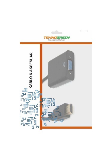 Teknogreen Tkd-333 Hdmi To Vga+3.5 Stereo Kablo