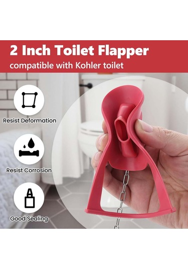 Suntek Otel Tuvaleti Ofisi Için Zincirle Tuvalet Sineksel Yedek Kırmızı