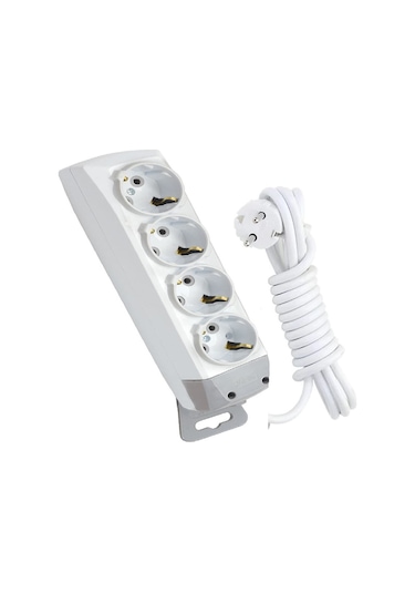 Depa Dörtlü Topraklı Grup Priz 2 Metre Kablolu