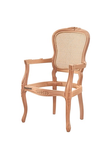 Masifart Satyana Hasırlı Etek Oymalı Berjer Cilasız Ham Diğer