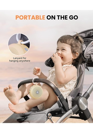 Dreamegg Beyaz Gürültü Makinesi - 21 Rahatlatıcı Ses - Açık Haki