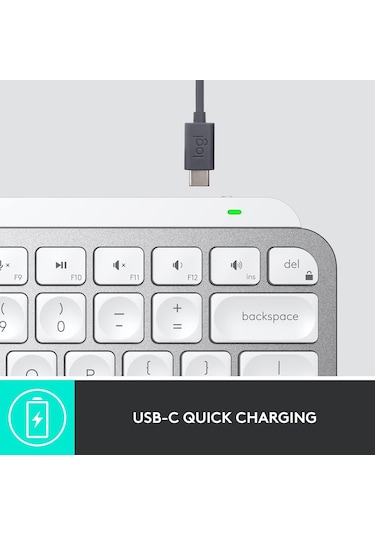 Logitech MX Keys Mini For Business Kablosuz İngilizce Q Klavye