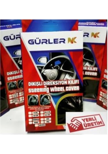 Seat Ibiza Dikmeli Direksiyon Kılıfı Soft Kırmızı Ipli 10Cm A+