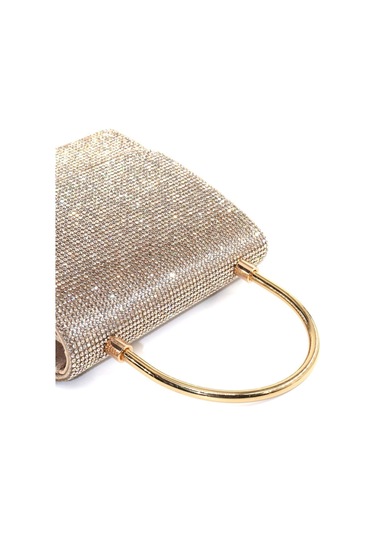 Gold Taşlı Abiye Çanta Altın Kadın Abiye Çanta Gold Abiye Çanta Davet Gece Clutch Çanta