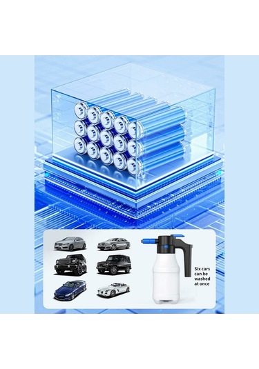 Dancemonkey 1.5l Elektrikli Sulama Kabı Pp + Pe Araba Yıkama Köpüğü Güçlendirici Pot Yüksek Basınçlı Yıkama Aracı