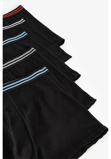 Penti Erkek Renkli Solid Black Çoklu Boxer