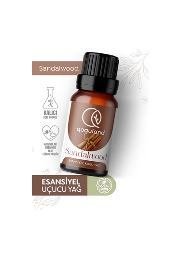 Qoquland Sandalwood Uçucu Yağ Buhurdanlık Esansı Oda Kokusu 10 ML