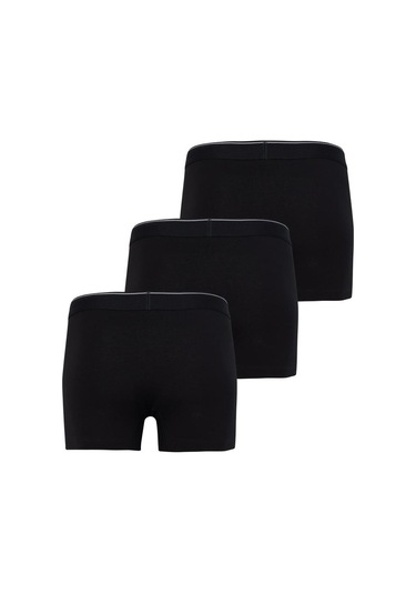 Blackspade Erkek Siyah Boxer Pamuklu 3'Lü Paket 9670