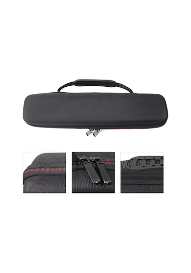 Airstrait Saç Düzleştirici İçin Taşınabilir Seyahat Su Geçirmez Depolama Sert Çanta Siyah