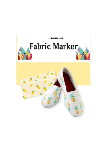Tekstil Kumaş Kalemi Markörü 8 li Keçeli Kalem Fabric Marker Tekstil Markörü 8 Renk 1  Paket