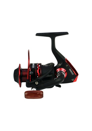 Sones Yumoshı Jx3000 Ahşap Saplı Metal Başlıklı Olta Makarası Döndürme Tekerleği