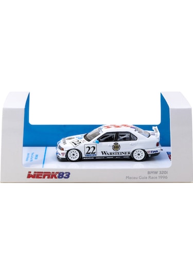 Werk83 1:64 Bmw 320i Macau Guia Race 1996 22 Diecast Model Araba Mavi