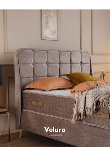 Cozy Çift Kişilik Yatak Baza Başlık Seti 160 X 200 160 x 200 CM