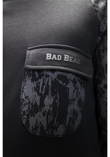 Deep Si Yah Crewneck Erkek Baskılı Sweatshirt Siyah