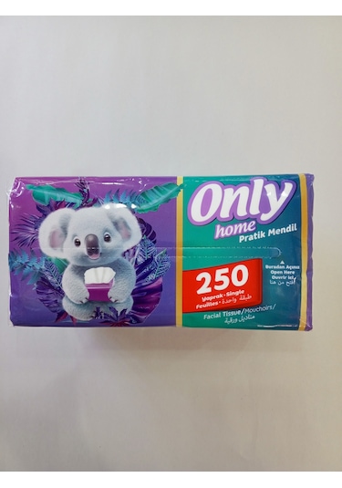 Only Üstten Çekmeli Kağıt Mendil 3 x 250'li
