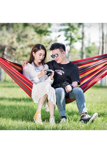 Trendooze Yatak Veranda Tuvali Tuval Taşınabilir Seyahat Sandalyesi Salıncağı Mekan Kırmızı Kapalı/dış Kamp Hamak Bahçe Bahçe Asma Asma Arka Ne Kırmızı