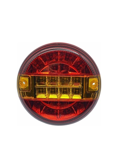 Çerkez 24v Stop Lambası Yuvarlak Ledli 3 Fonksiyonlu Sarı-kırmızı 140 50 Mm