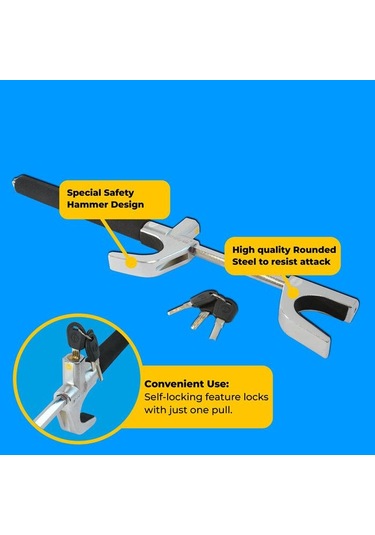 Simply Brands Premium Araba Direksiyon Kilidi