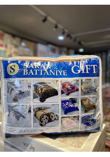 Sarar Gift Tek Kişilik Battaniye-1,90 Kg Ince Battaniye Mevsimlik Mavi