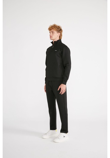 Jepublic Jp Scuba 1/2 Zıp Sweatshırt Siyah