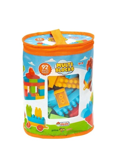Dede - Multi Blocks 92 Parça Yapı Blokları Seti Eğitici Öğretici Oyuncak