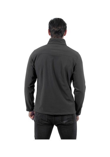 Şensel, Softshell Mont, Koyu Gri -91E632- Su Itici