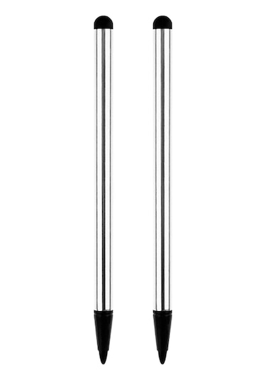 Cbtx Pürüzsüz Yazma Fonksiyonlu Dokunmatik Ekran Stylus Kalem 2 Adet Gümüş