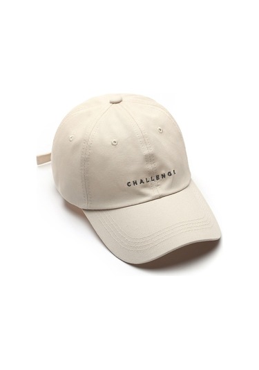 Beyzbol Şapkası Modelleri Unisex Hava Delikli Gündelik Kullanım İçin Güneş Gözlüklü Alfabe Desenli Spor Şapka Bej