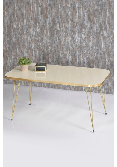 Orta Sehpa Kr Gold Krem Tel Krem