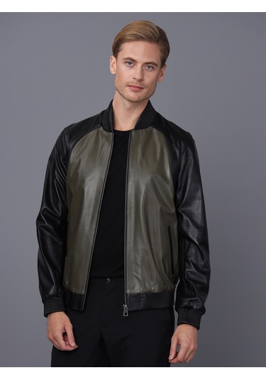 Basics&more Erkek Deri Ceket Es506 001