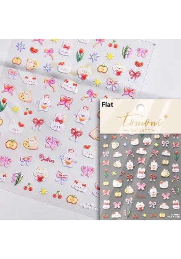 Pembe Saydam Şeftali Jöle Doku 5d Yumuşak Kabartmalı Kabartmalar Kendinden Yapışkanlı Nail Art Etiketler Sevimli Meyve 3d Manikür Çıkartmaları Karışık Renkler