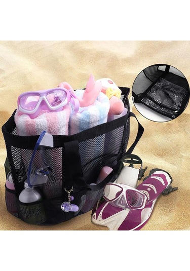 Sarı Yogodlns Yaz Siyah Örgü Tote Çanta Kadınlar Için Dokuma Hollow Plaj Çantası Seyahat Taşınabilir Depolama Çanta Alışveriş Tote Spor Spor Çantaları Sarı