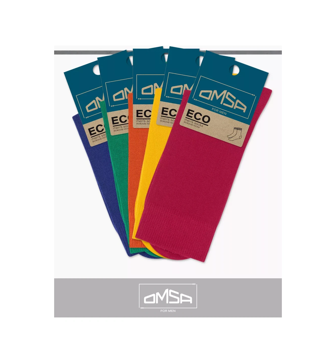 Omsa Eco 401 Yüksek Uzun Pamuklu Çorap Seti 5 Çift 152542987 Pembe