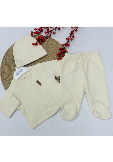 Bebitof 3 Lü Set Krem