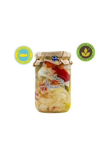 Alaçatı Naturel Doğal Türlü Turşusu 660cc Süzme 300 G E
