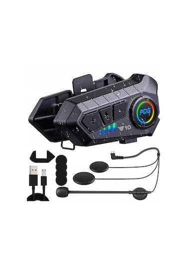 Y10 İntercom Motor Kurye Kask Kulaklık Bluetooth
