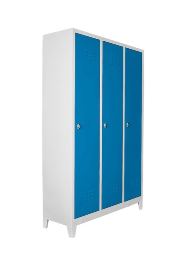 Jessan Ofis 3 lü Eko Soyunma Dolabı Gri-Mavi