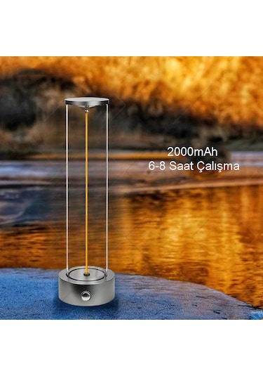 Techtic Manyetik Masa Lambası Abajur Şarjlı Modern Okuma Işığı