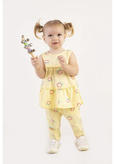 Harika Kids Kız Bebek Tunik Model Alt-üst Takım 001