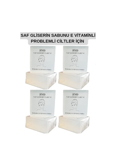 Hmd Bitkisel Kozmetik E Vitaminli Saf Gliserin Sabunu 4 x 100 G