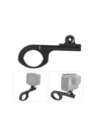Ximistore9 Alüminyum Gopro Bisiklet Tutucu - Gopro 3/4/5/6/7 Uyumlu, Sabit Montaj, Spor Ve Outdoor Video Çekimi İçin Elini Serbest Bırak Siyah