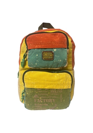 Kaliteli Tek Bölmeli Vintage Disayn Günlük Sırt Gezi Okul Seyahat Çantası Jannie Bag 27 Cm X 40 Cm Turkuaz