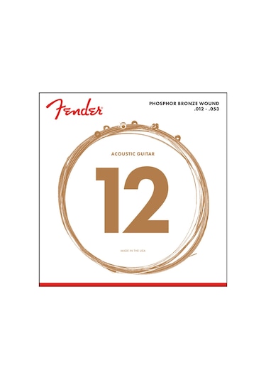 Fender 60L Phosphor Bronze Takım Tel Akustik Gitar Teli 012-053