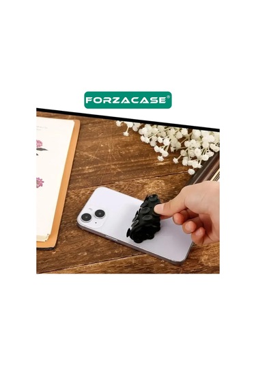 Forzacase Çift Taraflı Silikon Vakumlu Eller Serbest Cep Telefon Tutacağı Yuvarlak - Fc1108 Mavi