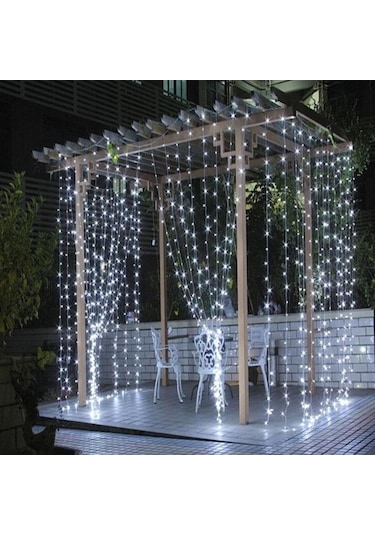Novahub Sıcak Beyaz Led Su Geçirmez Pencere Perde Icicle Dize Peri Işıkları Düğün Noel Partisi Dekoru 1m 20leds Sıcak Beyaz Sıcak Beyaz