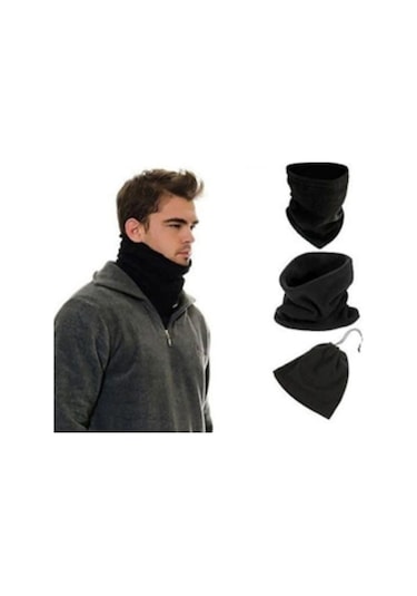 Polar Boyunluk Bere Erkek Siyah