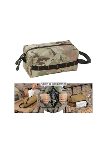 Homyl Taşınabilir Doku Kağıt Kutu Tutucu Kamuflaj-230x100x125mm Kamuflaj Çok Renkli