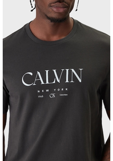 Calvin Klein Erkek T Shirt Lv04re807g 8mn Antrasit Antrasit